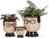 Abbott Collection Home Small Face with Glasses Planter...