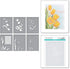 SPELLBINDERS PAPERCRAFTS, INC Spellbinders Layered Stencils 6/Pkg-Wonderful Tulips-Four Petal, Gray...