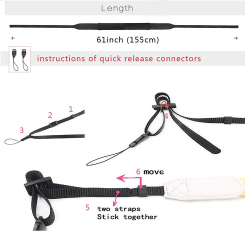 Washable Soft Neoprene Camera Neck Strap (Black)...