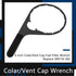 6 Inch Colar/Vent Cap Fuel Filter Wrench for 380134 382 Compatible with Detroit Diesel Truck Engines Cummins Engines, Davco 382 Filter Wrench Blac...