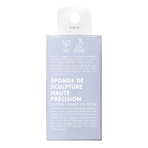 e.l.f. Precision Sculpting Sponge, 3-in-1 Sponge For Contouring & Blending To A Smooth Finish, Great For Cream & Powder Formulas, Vegan & Cruelty-...