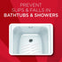 Magic Shower and Bathtub Safety Treads - Helps Prevent Slips and Falls - 12 Treads,White...