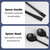 200Pcs Black Plastic Serving Spoons, LIOUCBD Disposable Soup Spoon, Heavy Weight Plastic Utensils Cutlery Set for Weddings Catering Buffets Partie...