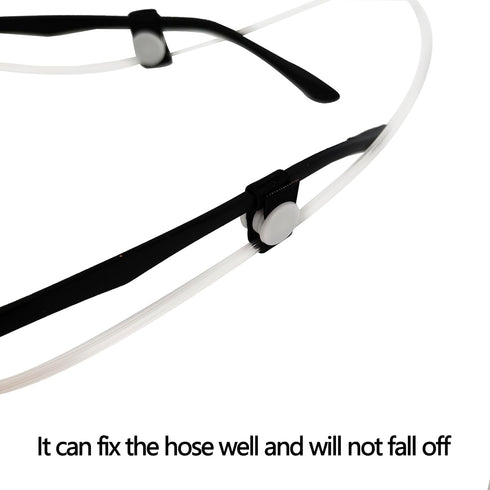8PCS Oxygen Tube Holder for Glasses?Oxygen Nasal Cannula Clips for Ear Protection?Elastic and Retractable Oxygen Tube Clips for Glasses?Nasal Cann...