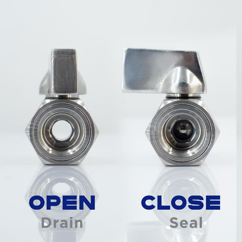 M14 x 1.5 Oil Drain Valve, Oil Drain Plug Quick Valve, Stainless Steel Oil Drain Plug Valve with Copper Crush Washer, for Oil Change, Automotive R...