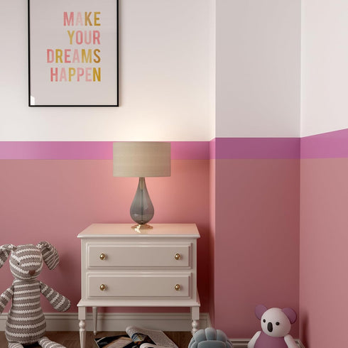 YENHOME 3"X590" Pink Wallpaper Border for Bulletin Board Self Adhesive Wallpaper Border Waterproof Mirror Frame Border Pink Bulletin Board Border ...