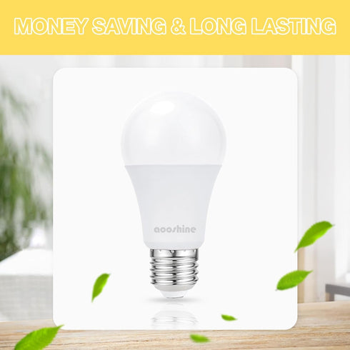 aooshine A60 E26 LED Light Bulb - 3 Color Temperatures (3000K/5000K/4000K), E26 Standard Medium Base, Non-Dimmable, 1 Pack, 120Volts 9Watts LED Bu...