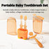FOKiiBO Baby Silicone Toothbrush Set, Toothbrush + Tongue Brush + Toothbrush + Finger Toothbrush with Cup for Training Teething, 0-18M Infant Todd...