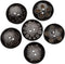 Libiline New 24pcs Carve Wood Button 2 Holes Craft Clothe Sewing Decor … (Brown Carving, 35mm(1 3/8"))...