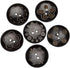 Libiline New 24pcs Carve Wood Button 2 Holes Craft Clothe Sewing Decor … (Brown Carving, 35mm(1 3/8"))...