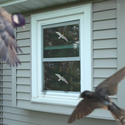 Anti Collision Window Stickers for Birds, Glass Window Decals Clings for Bird Strikes, Stop Birds from Hitting Windows, Seagull, 16 Pieces...