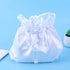 Satin Money Bag Bridal Wedding Dolly Bag Party Handbag (White), 1...