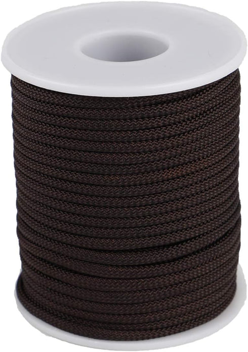 Braided Nylon Twine Cord Thread String for Necklace Bracelet Jewelry Making Crafting Accessories (2.8mm-65feet, Coffee)...