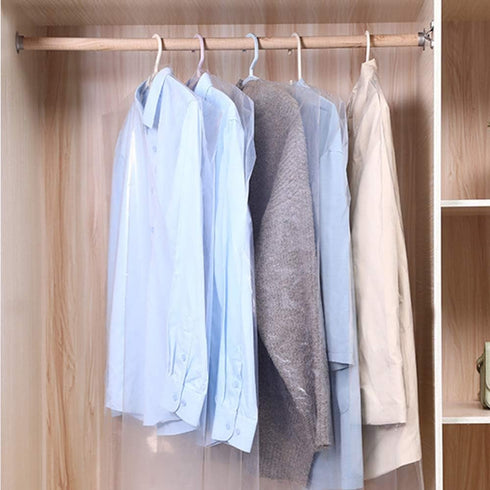 30 Pack Clear Plastic Clothes Covers 35.4inch Dry Cleaning Hanging Dust Proof Garment Bags for Home Storage Clothing Stores & Dry Cleaners....
