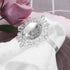 VORCOOL 12pcs Napkin Rings Napkin Holders Wedding Banquet Dinner Decoration (Silver)...