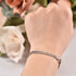 AOBOCO Sterling Silver Sister Bracelet Embellished with Crystals from Austria, Always My Sister Forever My Friend, Inspirational Christmas Anniver...