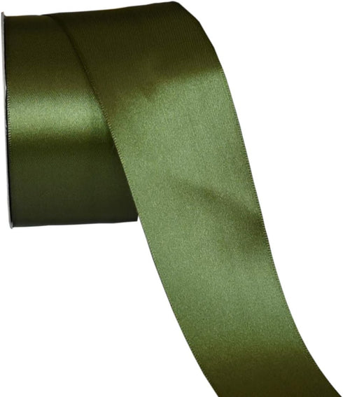 IHKFILAN Double Faced Satin Ribbon 2 Inch x 25 Yards Double Sided Solid Polyester Ribbon for Gift Wrapping Party Hair Braids Bow Baby Shower Decor...