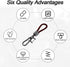 Car Key Acorn Weave Paracode Key Chain Ring, Thick Leather Braid Rope Car Keychain Ring for Men and Women, Suit for All Cars (Black/Red)...
