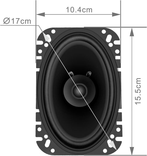 Sondpex CS17406: 4" X 6” Dual Cone Speaker...