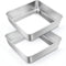TeamFar 6 Inch Square Cake Pan, Stainless Steel Square Baking Pan for Lasagna Cake Brownie, Healthy & Heavy Duty, Dishwasher Safe & Easy Clean, Br...