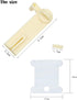 Fokanlo 300 Pieces Plastic Floss Bobbins with 1 Bobbin White Winders for Cross Stitch Cotton Thread Craft DIY Sewing Storage,Thread Organizer Hold...