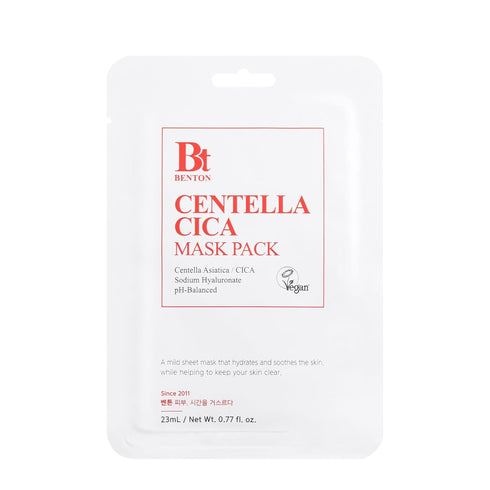 BENTON Centella Mask Pack(10 Sheets) - Korean Skin Care Face Mask with Centella Ampoule & Hyaluronic Acid Serum | For Face Dry & Sensitive...