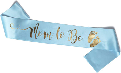 OLILLY Perfect Blue Mom to Be Sash - Enjoy Your Baby Shower...