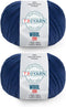 Wool 125 (2- Skeins Pack) 100% Superwash Merino Fine Wool Light Worsted Weight #3 Soft Knitting and Crochet Yarn for Crocheting and Knitting (2 x ...