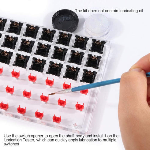 Gliging 30 Switch Tester Opener Acrylic Lube Station DIY Cover Removal Platform Keycaps Puller for Custom Cherry Mechanical Keyboard...