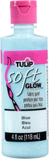 Tulip 29105 Soft Fabric Paint 4oz Glow Blue...