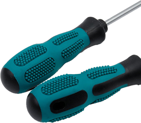 2-Piece Magnetic Tip Screwdriver Set, 1 Philips Screwdriver and 1 Slotted Flatted Head Screwdriver with A Round Hole (PH1*100mm, 4 * 100mm)...