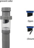 1-1/4" Expandable Flexible Universal Drain,Odor Resistant Universal Drain Wash Basin S Tube Down Tube P Trap (Grey)...