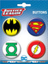 Ata-Boy DC Comics 4 Button set, 1.5" - Round Officially Licensed Collectible Pin-Back Buttons...