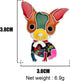 Enamel Cartoon Chihuahua Booch Pins for Women Badges Clothing Bags Jewelry Gift...