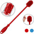 Silicone Bottle Cleaning Brush with Long Handle, BPA Free 12.5" Water Bottle Cleaner for Baby Bottles, Hydro Flask, Sports Bottle, Vase, Glassware...