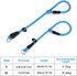 Slip Collar Dog Training Choke Collar, Round Nylon Rope Collar No Pull P-Collar for Small Medium Large Dogs (Blue S)...