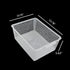 Large Plastic Storage Organization Bins Basket, Set of 3, Clear...
