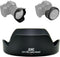 JJC Reversible Lens Hood Shade Protector for Canon EF-S 10-18mm f/4.5-5.6 is STM Lens on Camera Rebel T7i T8i T7 T6S T6i T5i T5 SL3 SL2 EOS 90D 80...
