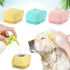 Dog Bath Brush Silicone Rubber Dog Grooming Brush Silicone Puppy Cat Grooming Cleaning for Short Long Haired Dogs and Cats Washing (Pink)...