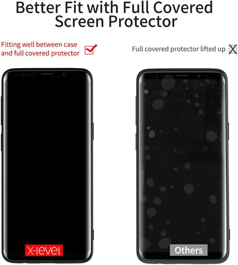 X-level Samsung Galaxy S9 Case, Slim Fit Soft TPU Ultra-Thin S9 Mobile Phone Cover Matte Finish Coating Grip Phone Case Compatible Samsung Galaxy ...