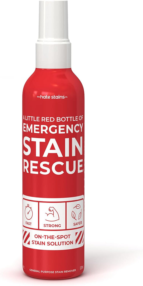 Emergency Stain Rescue Remover Spray – 4oz Laundry Stain Remover for Clothes, Upholstery Fabric, Carpet - Works on Most Blood, Grass, Coffee, Mud,...