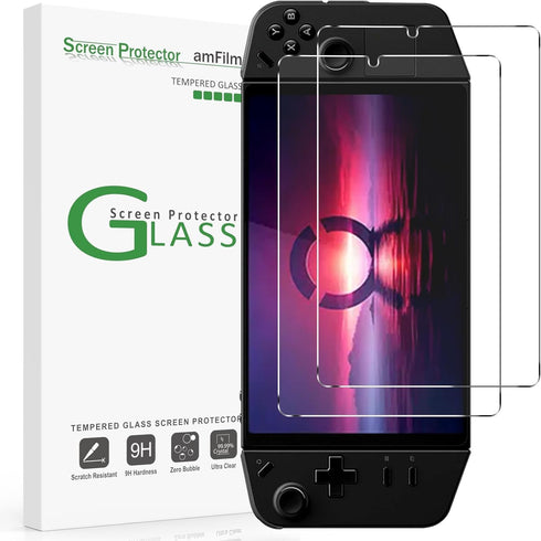 amFilm 2 Pack Upgrade Version Screen Protector for Lenovo Legion Go Handheld 2023, Tempered Glass, 8.8 inch Full Coverage, Transparent Ultra HD, A...