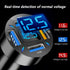 4-in-1 Car Charger 66W Super Fast Charging with USB 2.4A&QC 3.0(Voltmeter&LED Lights) Universal Quick Charge for 12-24V Car Cigarette Lighter Plug...