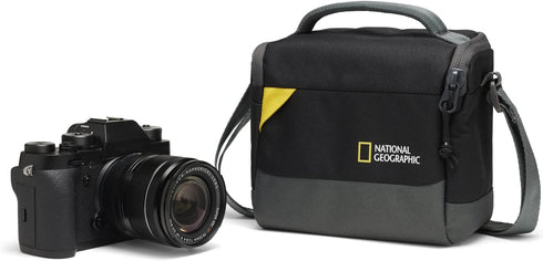 National Geographic Shoulder Bag Small, Camera Bag for DSLR and Mirrorless with Lens, and Accessories, Batteries, Cables, Adjustable Strap, Ultra-...