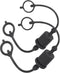 2 Set,1/2 Tractor Hydraulic Coupler Male Dust Cap and Female Plug Cover,ISO A Hydraulic Quick Disconnects Port Plug Fittings By Signite (Black)...