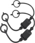 2 Set,1/2 Tractor Hydraulic Coupler Male Dust Cap and Female Plug Cover,ISO A Hydraulic Quick Disconnects Port Plug Fittings By Signite (Black)...