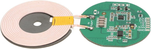Wireless Charging Receiver Module, 15W Wireless Charging Circuit Board Coil Charger, PCBA Circuit Board with Coil for DIY, Overvoltage, Overcurren...