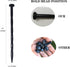 25-Pack Spiral Nylon Landscape Anchoring Spikes,8 Inch Garden Landscape Spikes for Weed Barrier, Artificial Turf Black...