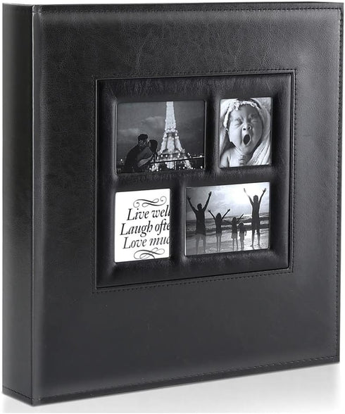 Ywlake Photo Album 4x6 600 Pockets Photos, Extra Large Capacity Family Wedding Picture Albums Holds 600 Horizontal and Vertical Photos Black...