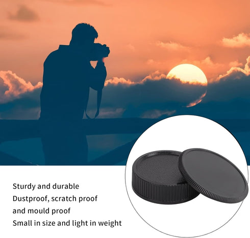 YYOYY 3 Pairs Rear Lens Cover and Camera Body Front , M39 Front Rear Lens , Dust Proof and Scratch Proof, Light Weight Plastic , for M39 Lens...